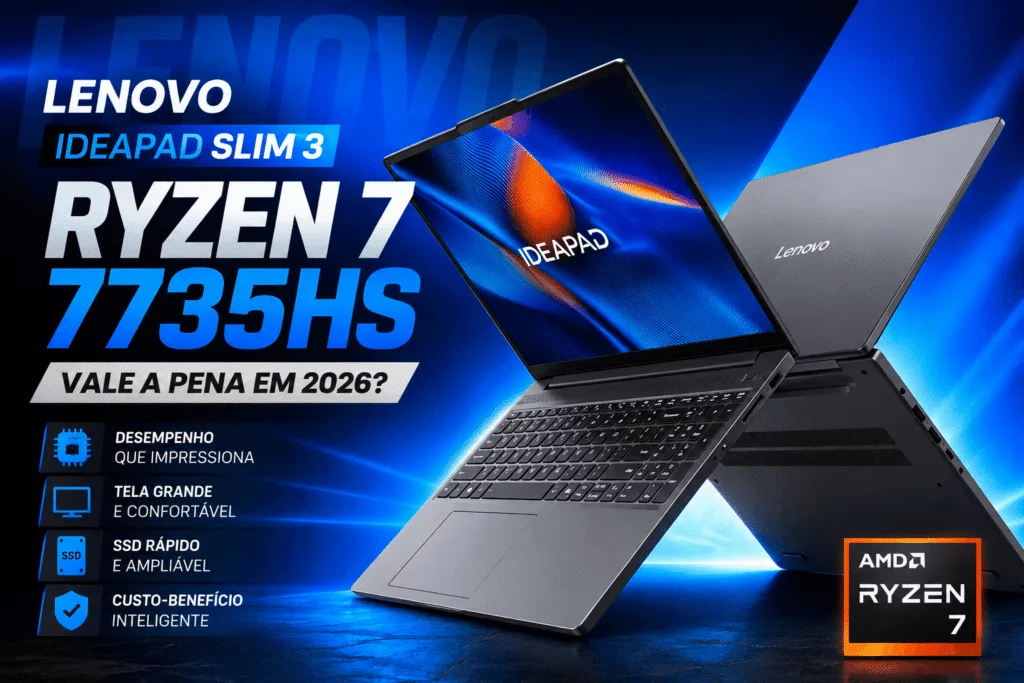 Lenovo IdeaPad Slim 3 Ryzen 7 7735HS vale a pena em 2026? Veja se este notebook é a escolha certa chatgpt image 27 de jul. de 2026, 17 54 25