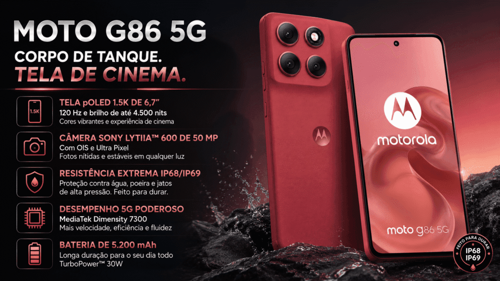 Moto G86 5G: O Novo Rei do Custo-Benefício Tem Corpo de Tanque e Tela de Cinema chatgpt image 23 de ago. de 2026, 18 42 10