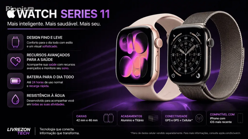 Apple Watch Series 11 Vale a Pena? Análise Completa, Especificações e Recursos apple watch series 11 capa 2