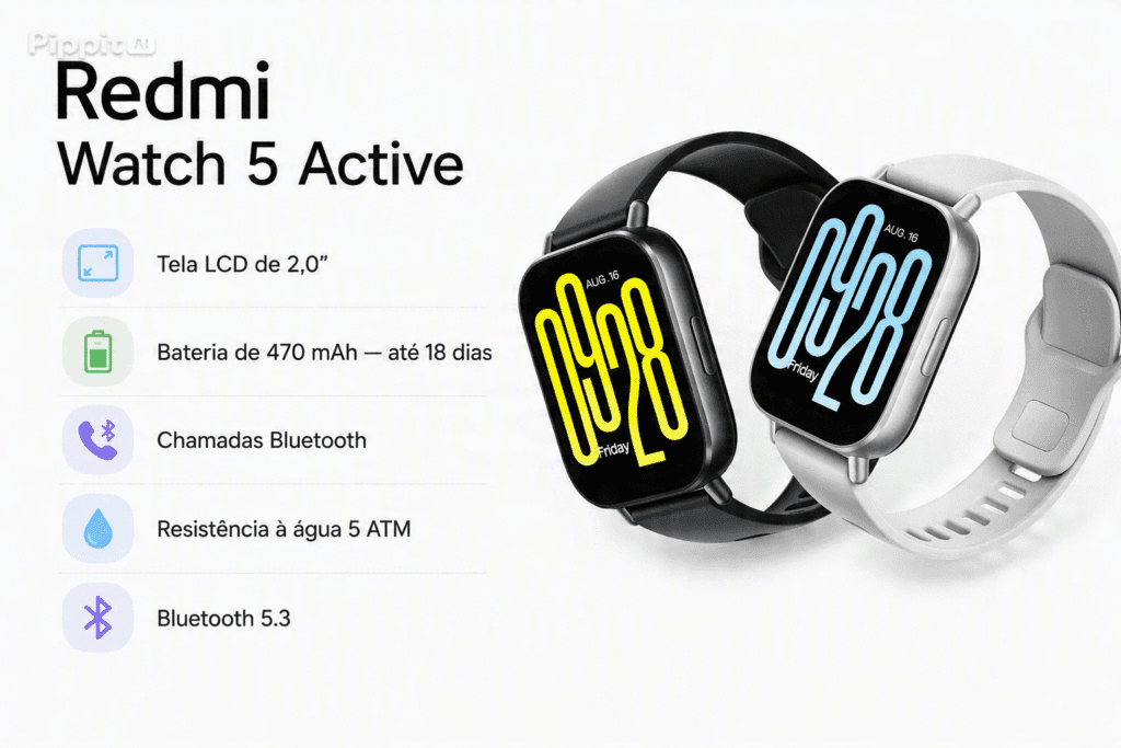 redmi watch 5 active capa