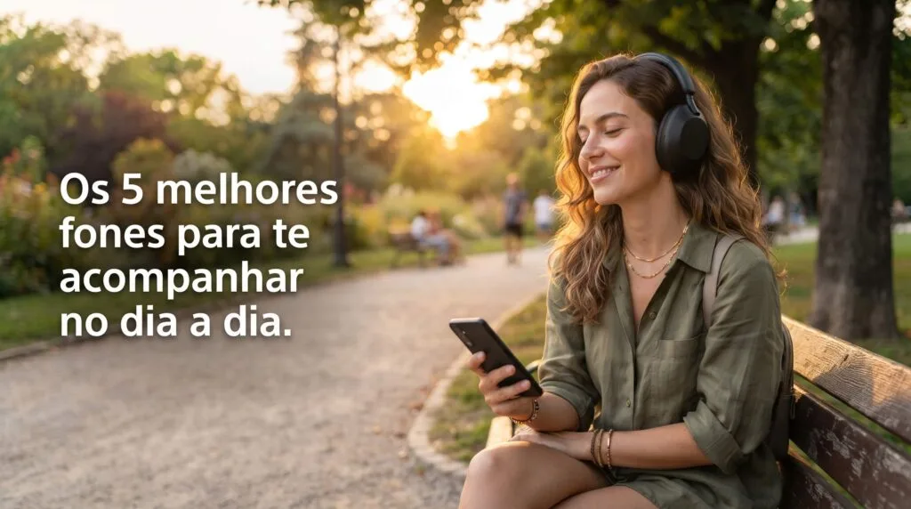 Conheça 5 Fones de Ouvido Bluetooth: Modelos que Valem a Pena person listening to music outdoors 202609031359